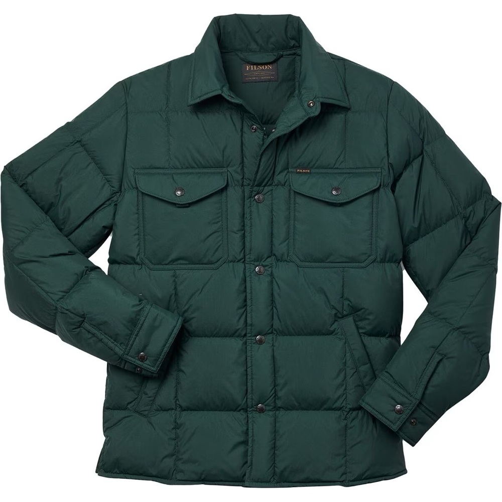 Filson Lightweight Down Jac-Shirt Fir Medium BNWT